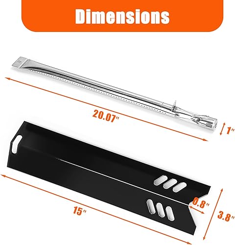 Miniatura 3 de Uniflasy Piezas de repuesto para parrilla Dyna-Glo DGF493BNP DGB494SPB DGB495SDP DGB495SDP-D, Backyard BY14-101-001-02 GBC1460W GBC1461W, tubo de