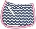 Equine Couture Abby Saddle Pad Navy/Pink