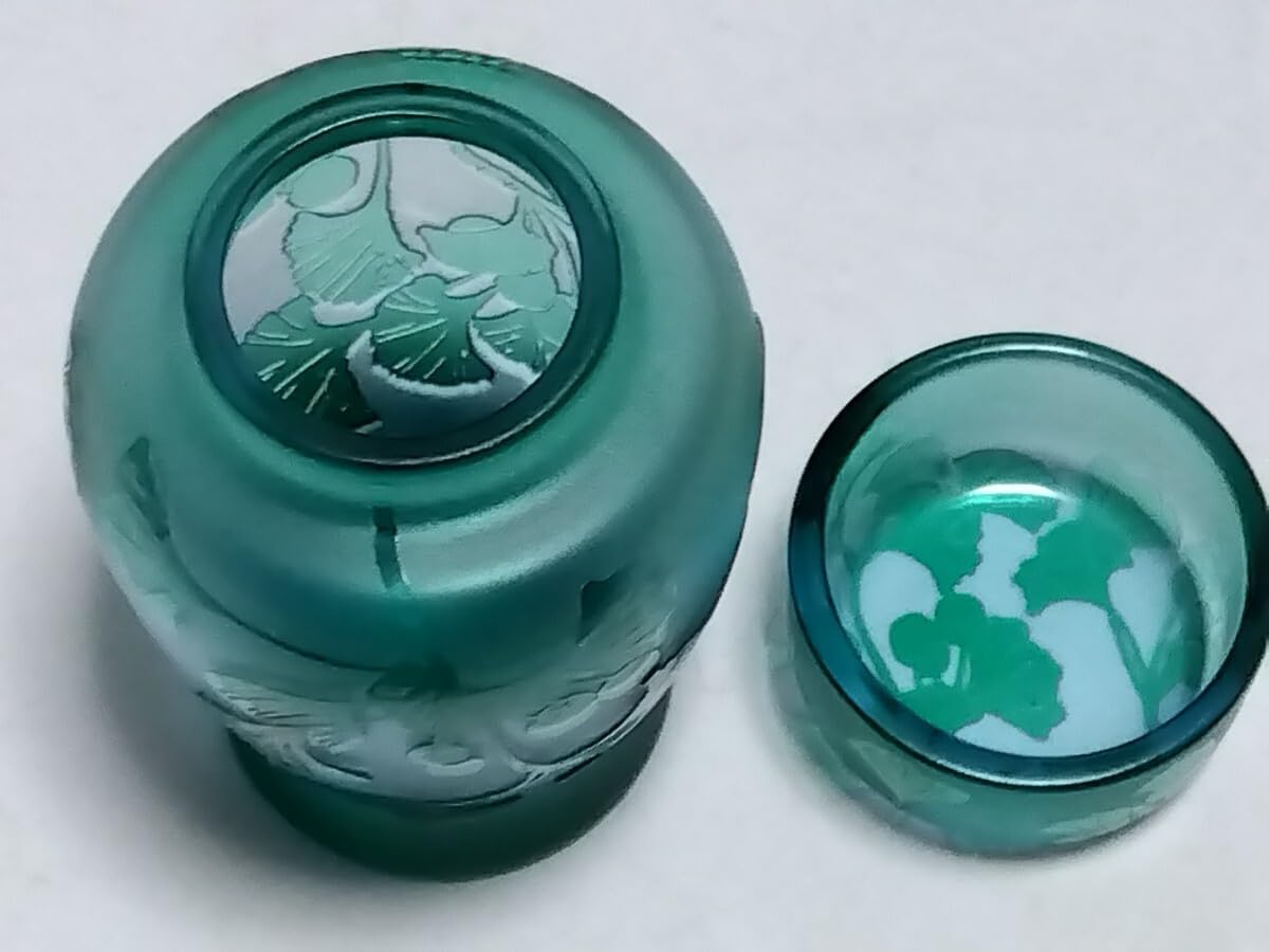 茶道具 茶入 北一硝子 ぎやまん 北一硝子 茶入 販売》北一硝子作 -