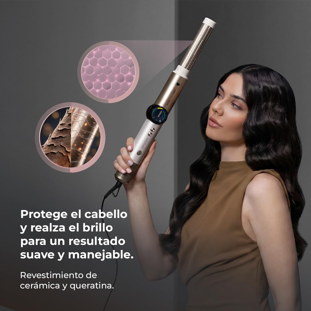Cecotec AirGlisse 14in1 Flex Cepillo de Aire Moldeador Multifunción 1400W 110000RPM Motor Brushless