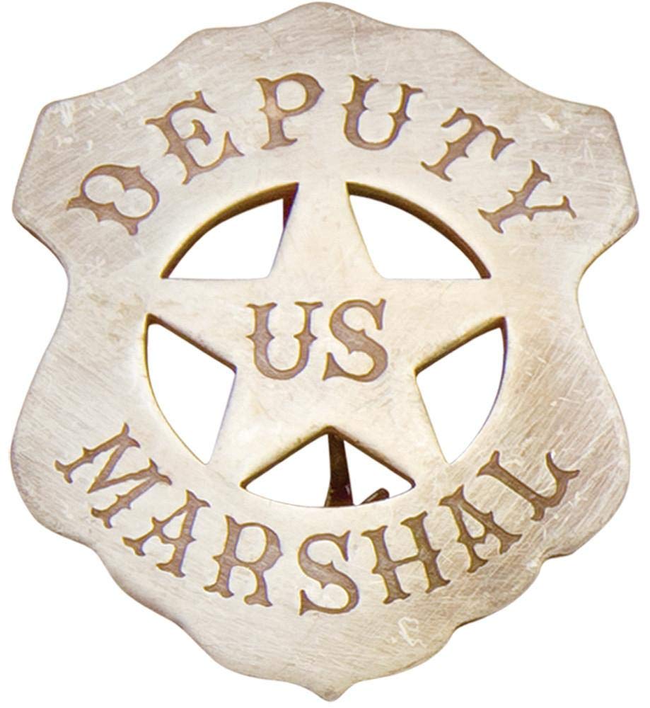 Artisan Owl US Deputy Marshal Old West Costume Badge for Parties, Events & Historical Reenactments