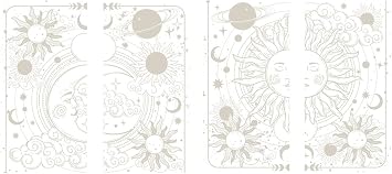 Dixie Belle Belles & Whistles Transfer | Lunar Solstice | 4 6 x 12" Sheets | Rub On Decorative Transfer for Crafts, Furniture, DIY | Crafting Design Transfer