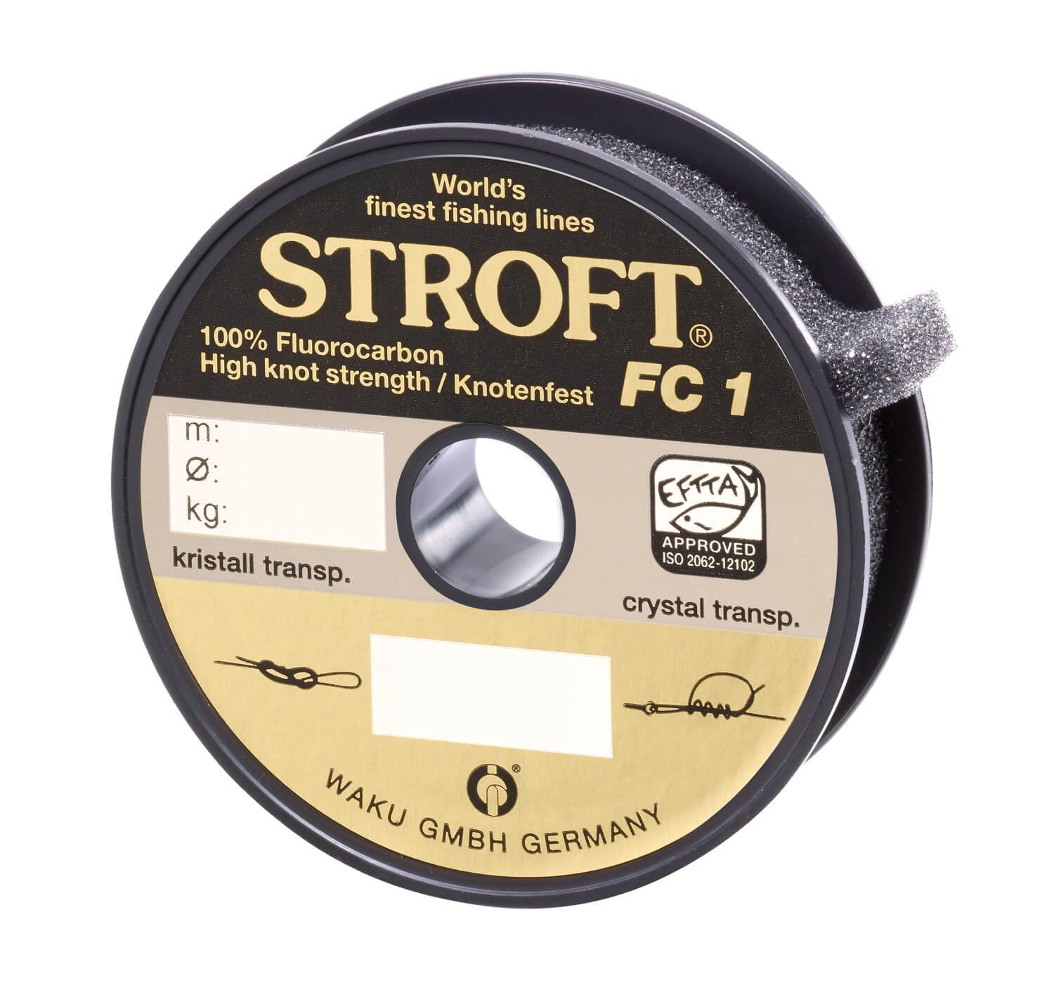 Waku Stroft FC1 - Filo da pesca in fluorocarbon, 100 m