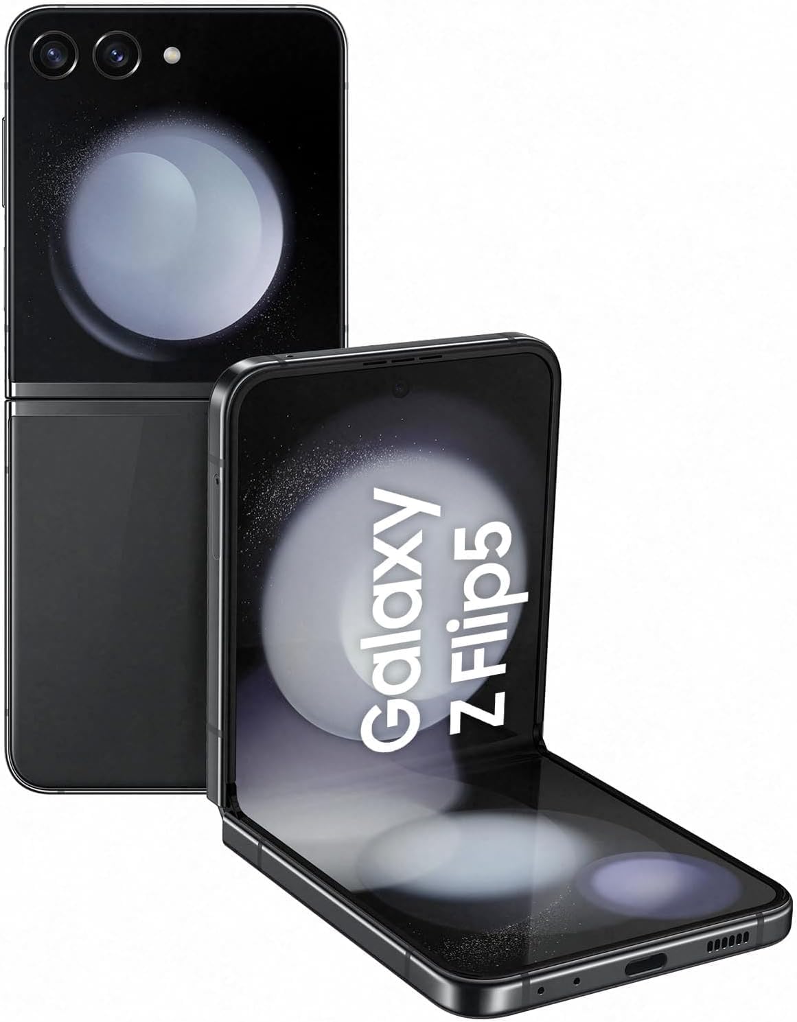 SamsungGalaxy Z Flip 5 F7310 Foldable Design, 5G Single Sim 512GB 8GB RAM Factory Unlocked for Any Carrier, Global Smartphone Mobile Cell - Graphite