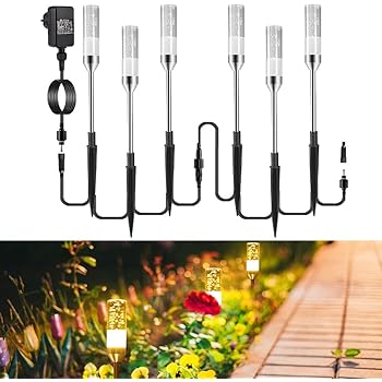 Gartenbeleuchtung Ecowho 6er Gartenleuchte Mit Erdspiess Ip65 Wasserdicht Gartenstrahler Led Wegbeleuchtung Mit Kabel Gartenlampe Mit Strom Luftblase Warmweiss Wegleuchte Fur Outdoor Rasen Hof Amazon De Beleuchtung