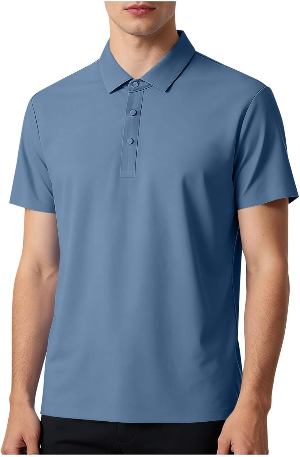 Mens Golf Shirts Short Sleeve Quick Dry Moisture Wicking Workout Collared Golf Shirt for Men Plus Size Tops