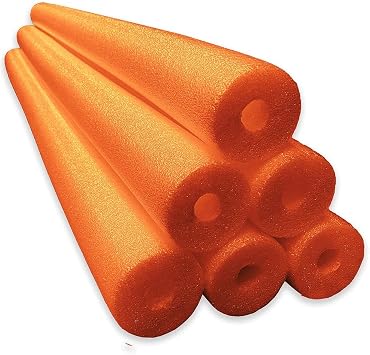Oodles of Noodles Premium Jumbo XL Pool Swim Noodles - 6 Pack - Approx. 55 inch x 3.5 inch Hollow Core Pool Noodles Foam Tube - Durable for Heavy Duty Swimming, Water Aerobics, Crafts, DIY Projects