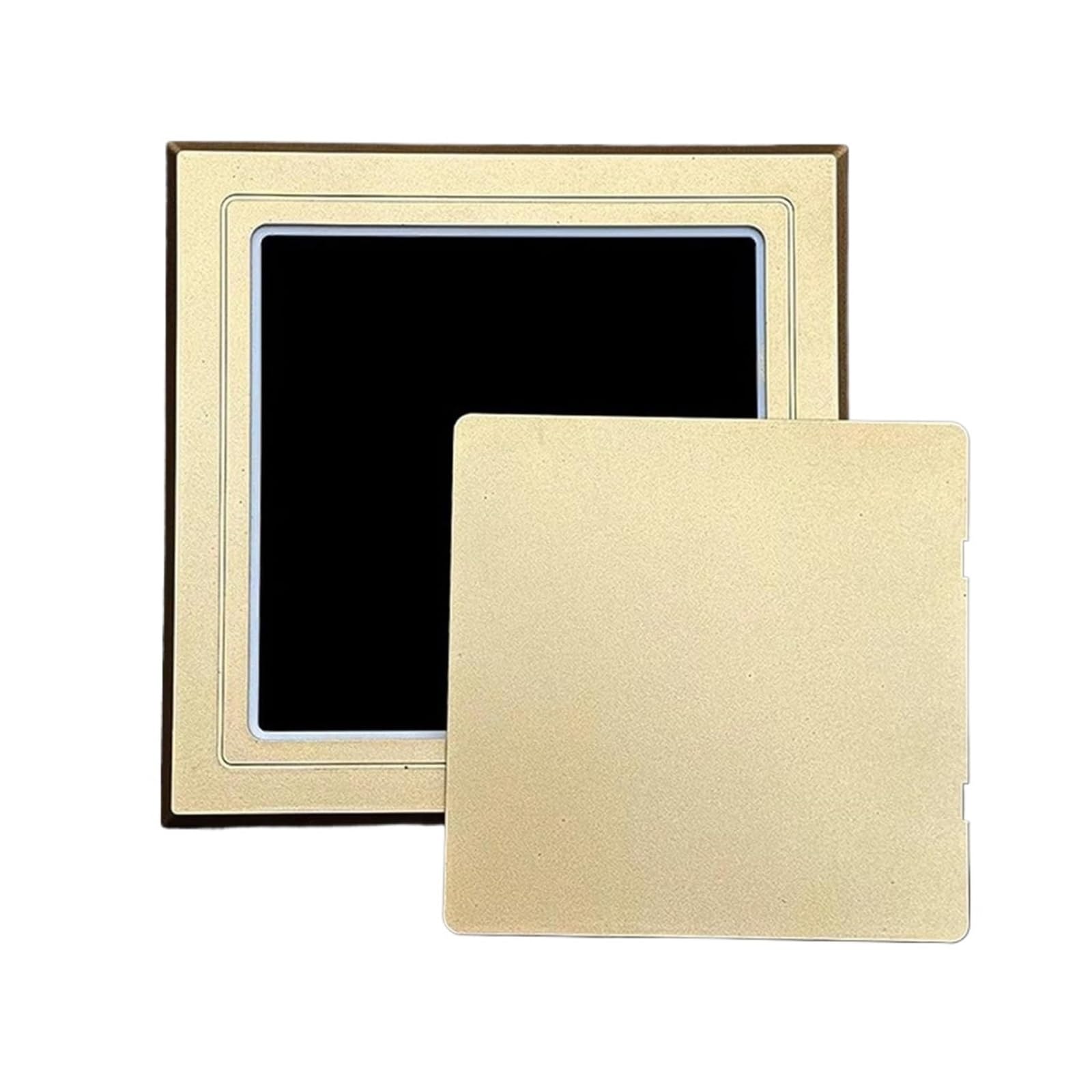 Versatile ABS Plastic Inspection Hatch, Self Adhesive ABS Wall Access Panel for Shower Multiple Sizes Multicolor(Gold,150x150mm/6x6in)