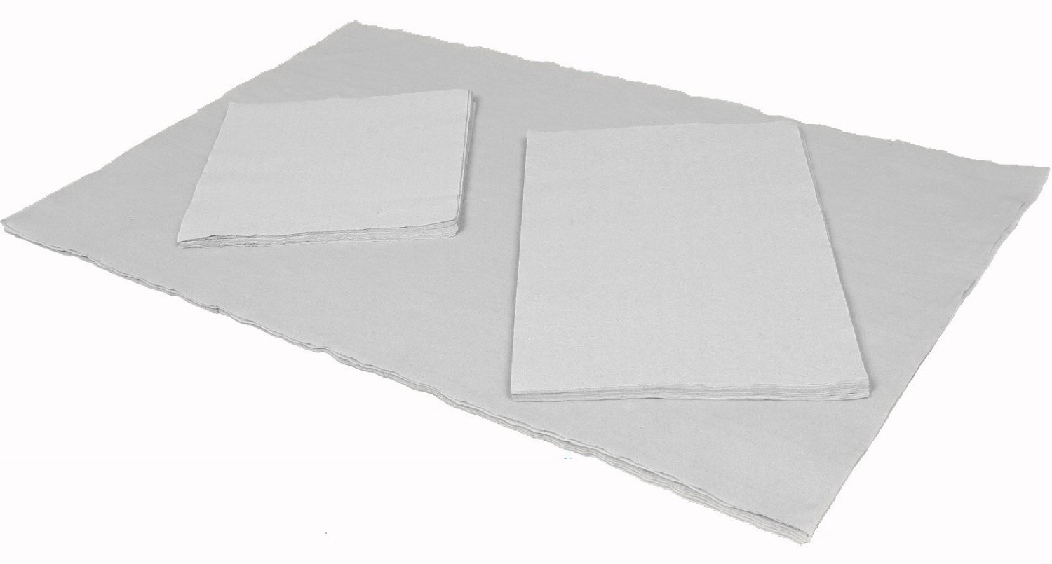 Zellstoff ungebleicht - grau - 20 x 20 cm - 15 kg