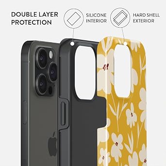 BURGA Case Compatible with Airpods 3 and Phone Case Compatible with iPhone 15 Pro Max - Scratch-Resistant Shockproof Cover - Bundle