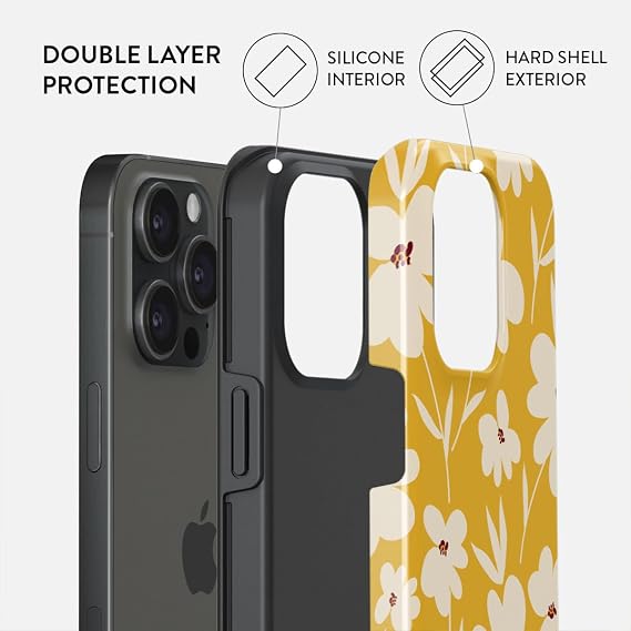 BURGA Case Compatible with Airpods 3 and Phone Case Compatible with iPhone 15 Pro Max - Scratch-Resistant Shockproof Cover - Bundle