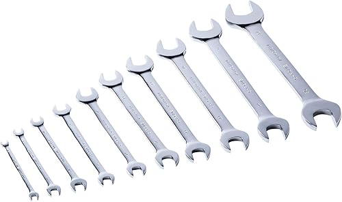 Miniatura 6 de MAXPOWER Juego de llaves dobles de extremo abierto, 8 piezas, llaves de grado industrial con cromado, fabricadas con acero Cr-V forjado y tratado