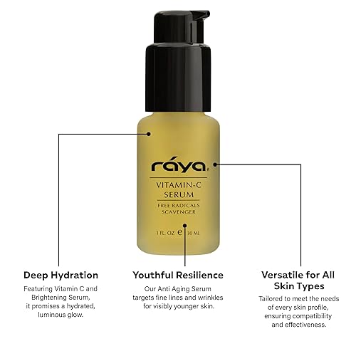 Miniatura 3 de RAYA Suero facial antienvejecimiento avanzado  Suero iluminador y aclarador para todo tipo de piel  Cuidado de la piel con vitamina C para