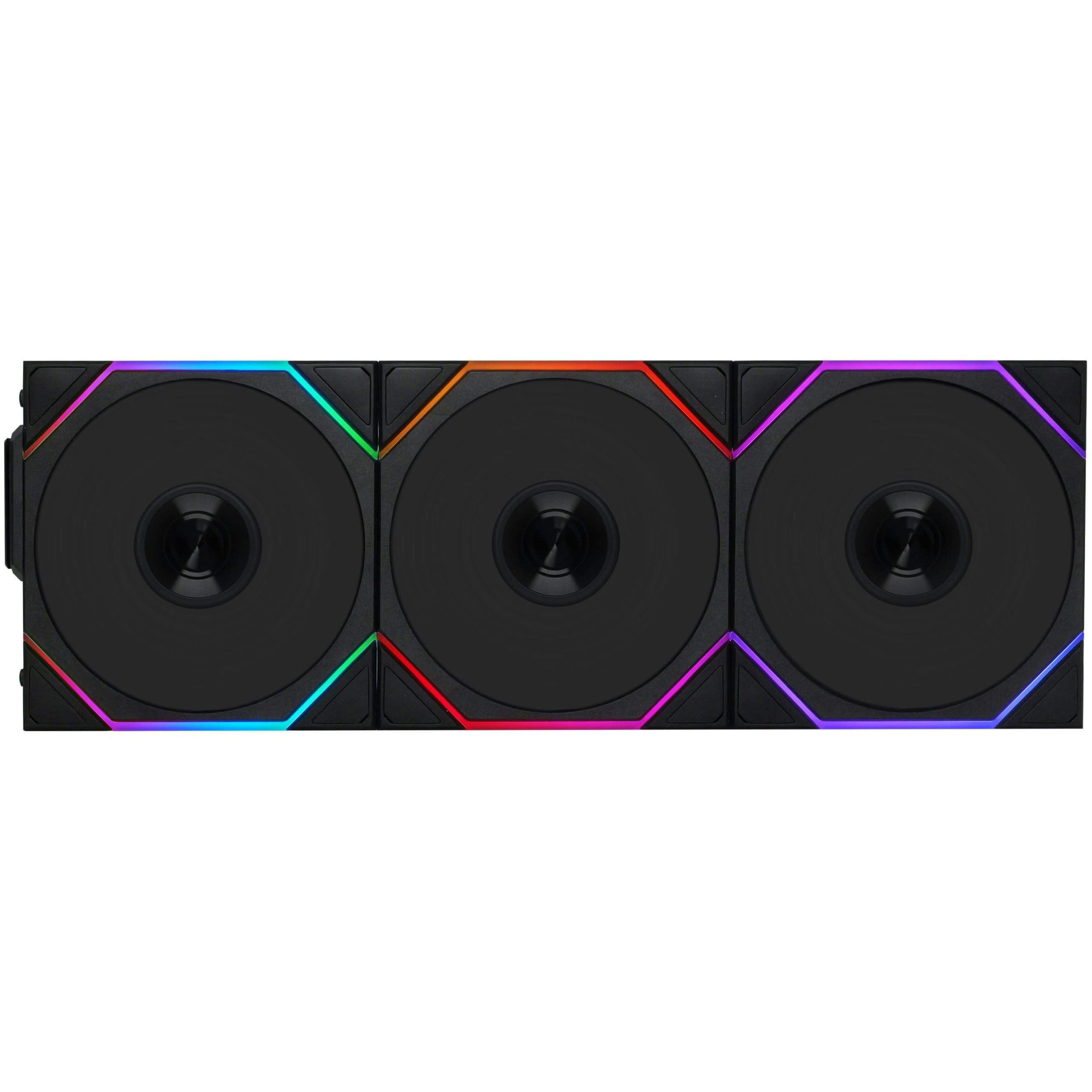 Lian Li UNI FAN TL Ventilatore per PC Wireless 120mm RGB - Confezione da 3 ventole per PC da gioco Nero | Ventole PWM - 26 LED ARGB - Fino a 2.600 RPM - Daisy Chain - Flusso d'aria elevato