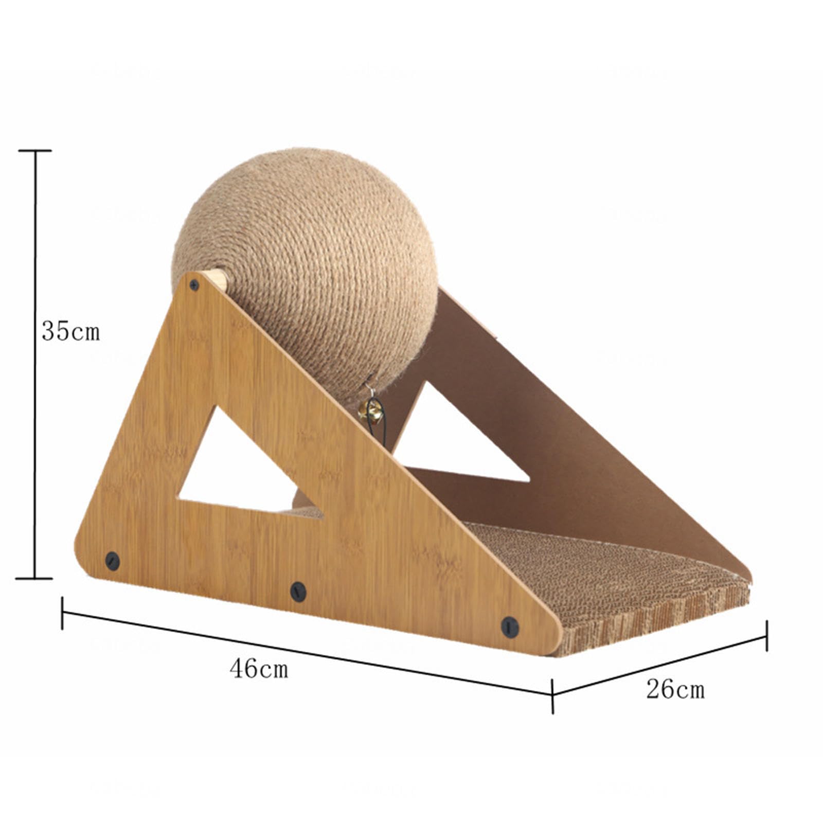 Katzenkratzball, Interaktives Katzenkratzpad, Spielzeug, Drehbarer Ball, Kratzständer für Haustiere, Spielzeug, Natürliches Sisal, Kätzchen, Kaninchen, Schleifklaue, Kratzbrett,medium