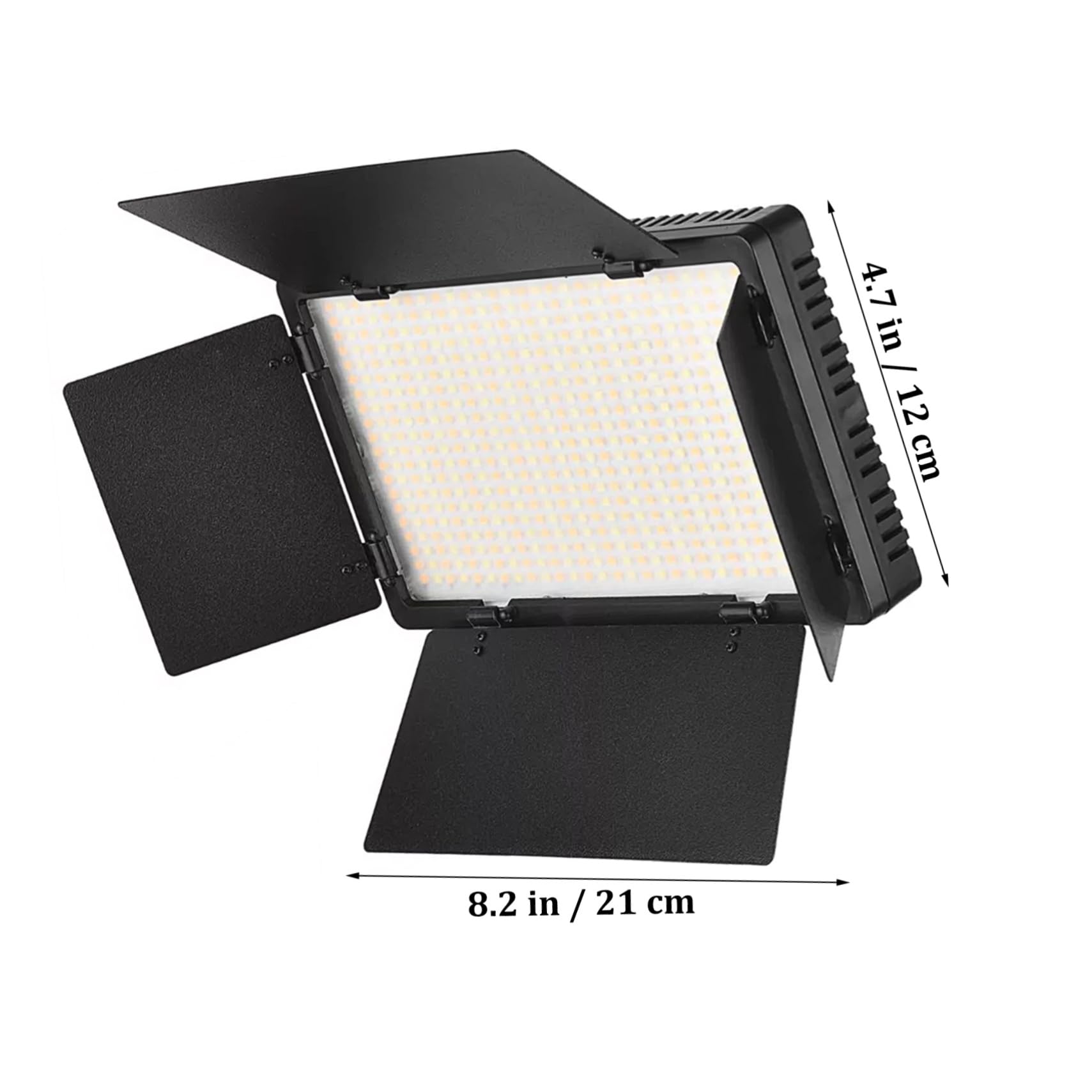 KONTONTY Led Photography Light Video Recording Flat Panel Barn Doors Rechargeable Battery for Us Plug Easy to Use