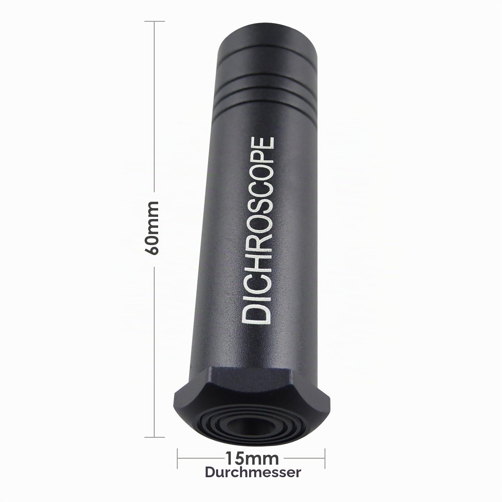 Handheld Heavy Duty Calcit Dichroskop, Trichoic Gem & Edelsteine ​​Gemological Testing, Jeweler Tool Metallkörper Gemology 15mm Durchmesser Gemologist