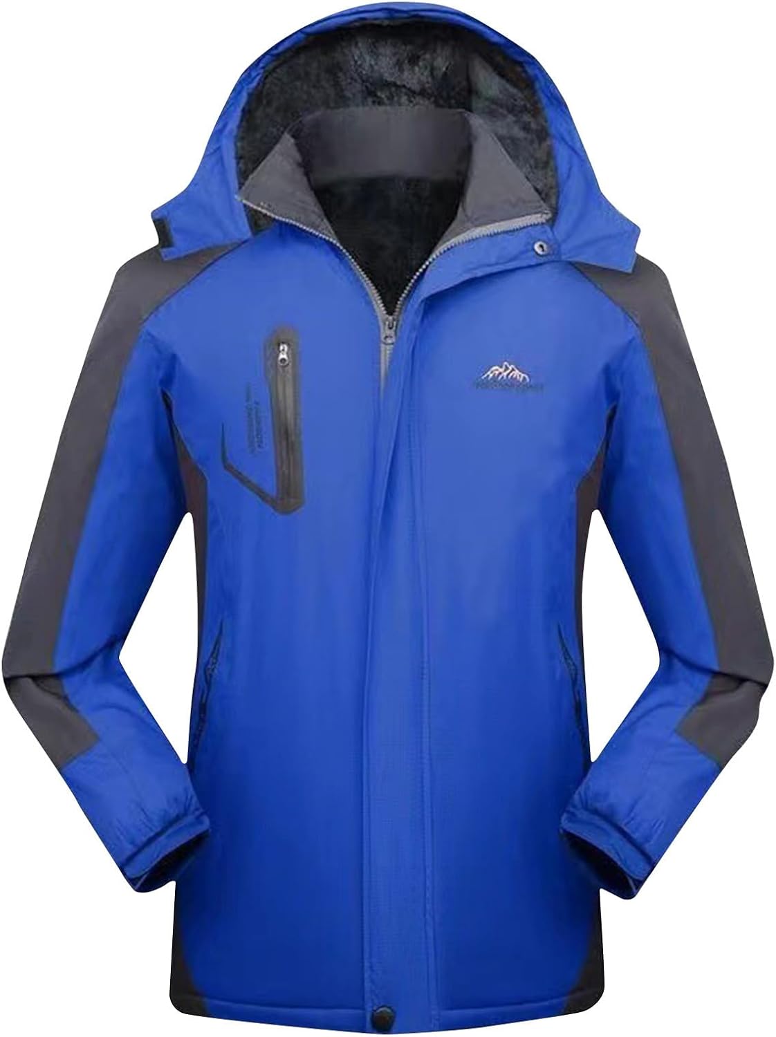 Akklian Men's Winter Coats Water Resistant Snow Skiing Jacket Warm Fleece Jacket Parka Raincoats for Outdoor Hiking Climbing