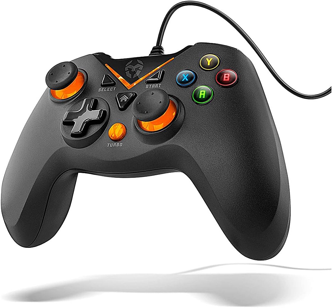 KROM KEY - Gamepad con cable, X-input y Direct - input, joystick y gatillos analógicos, fu