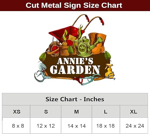 Miniatura 9 de MeMate Letreros de jardín, letreros de metal personalizados para jardín, letrero de jardín para personalizar, arte de pared con nombre personalizado