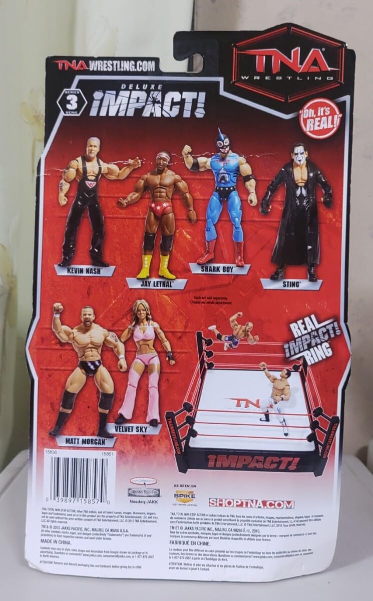 TNA フィギュア スティング 2010 TNA Wrestling Jakks Pacific Deluxe Impact! Series 1