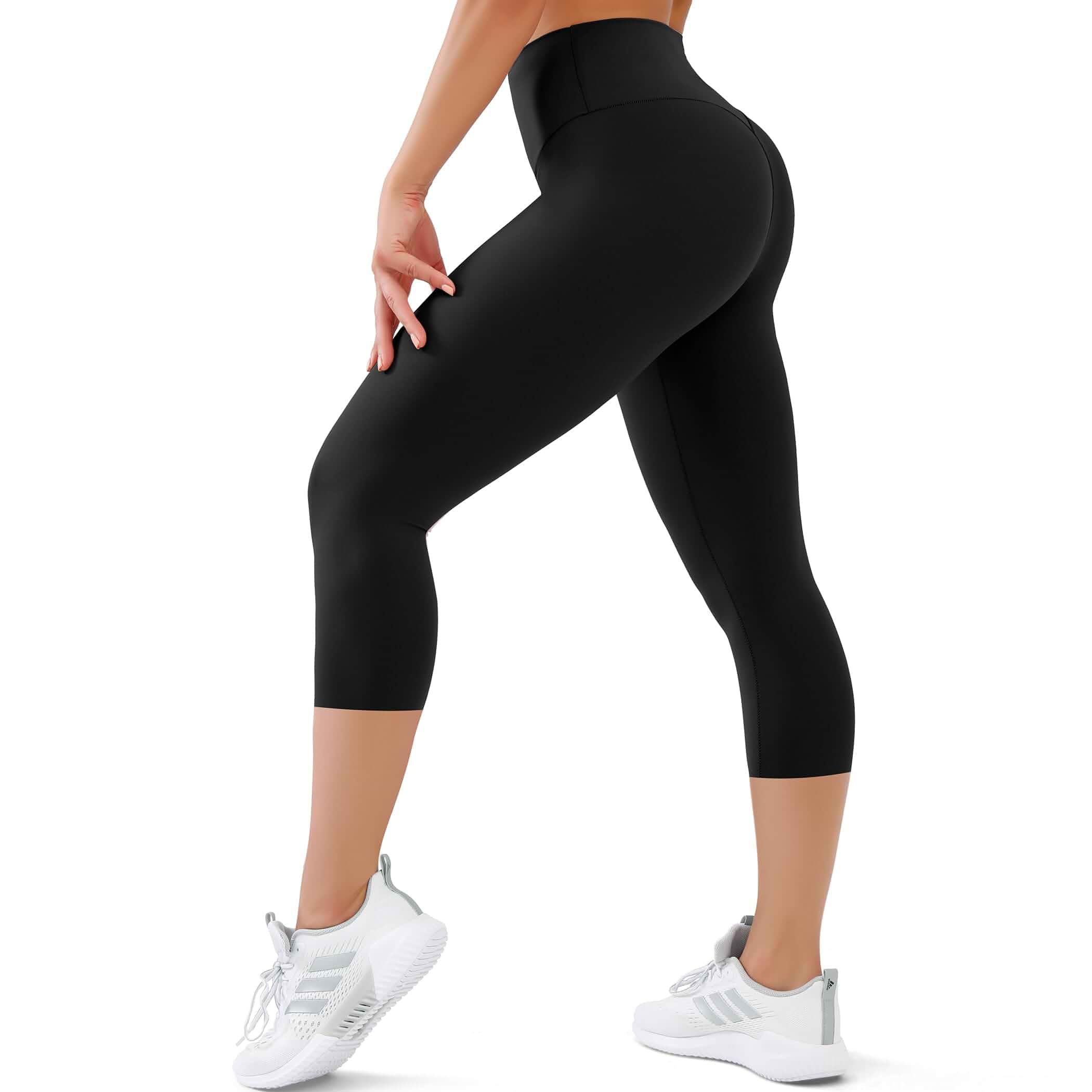 High Waisted Leggings with Pockets for Women Buttery Soft Full Length Capri Workout Yoga Pants Compression Pants Leggings