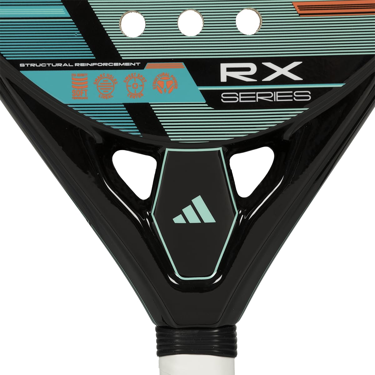 Pala de pádel adidas RX Series 2026,Verde, Forma Redonda, Fibra de Vidrio, Goma eva Soft Performance