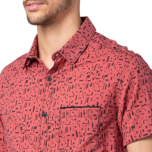 Image of Spykar Men's Slim Fit N /A Full Sleeve Printed Casual Shirts