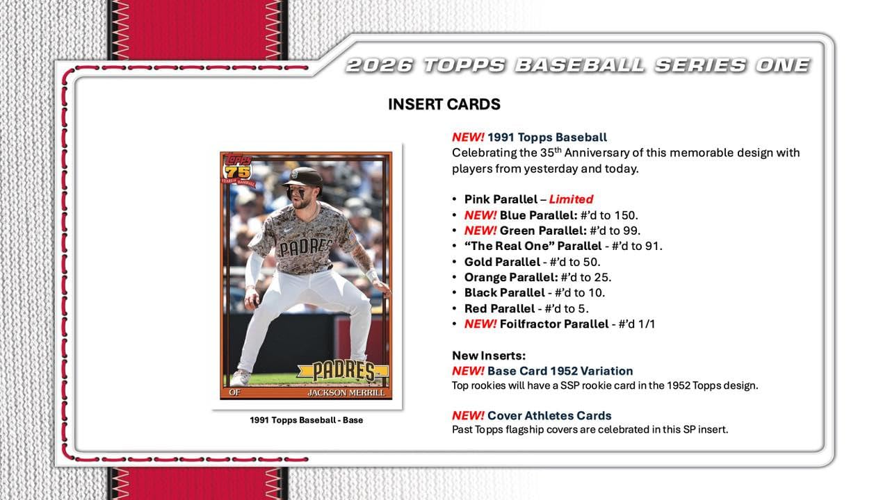 Amazon | 2026 Topps Series 1 野球 ホビー ジャンボボックス | 野球 