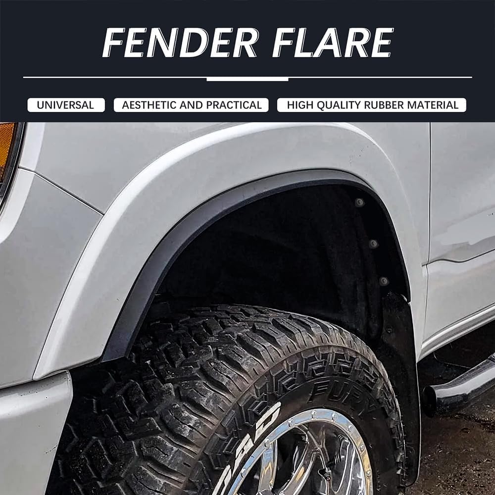 2" Flexible Fender Flares Rubber Wheel Arch for Vehicles - Easy to Install, 3.2 Meters per Roll