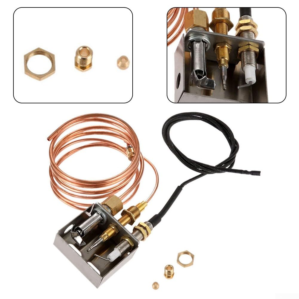 Ensemble brûleur pilote, thermocouple, brûleur à gaz, kit d'allumage au propane pour chauffage au gaz naturel, foyer, cheminée