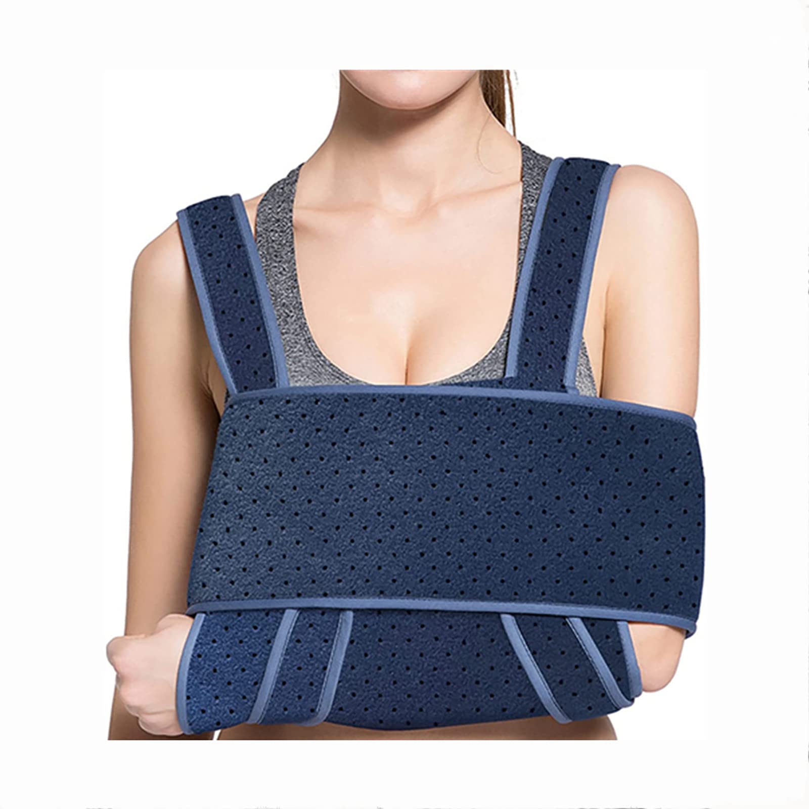 Cabestrillo de Antebrazo Multifuncional Cabestrillo de Brazo médico Ajustable Adecuado para Roturas y Fracturas óseas, dislocaciones, esguinces,L
