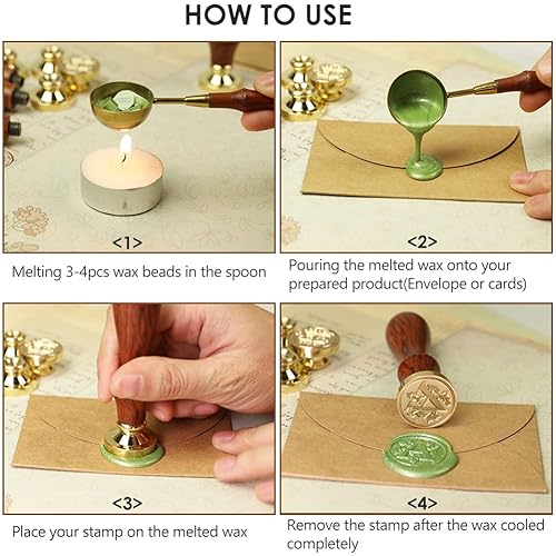 Miniatura 6 de Sello de cera con letra G de inicial, sello de cera con letra G, cabeza de latón, estilo retro, sello de cera de sellado no incluido (letra G)