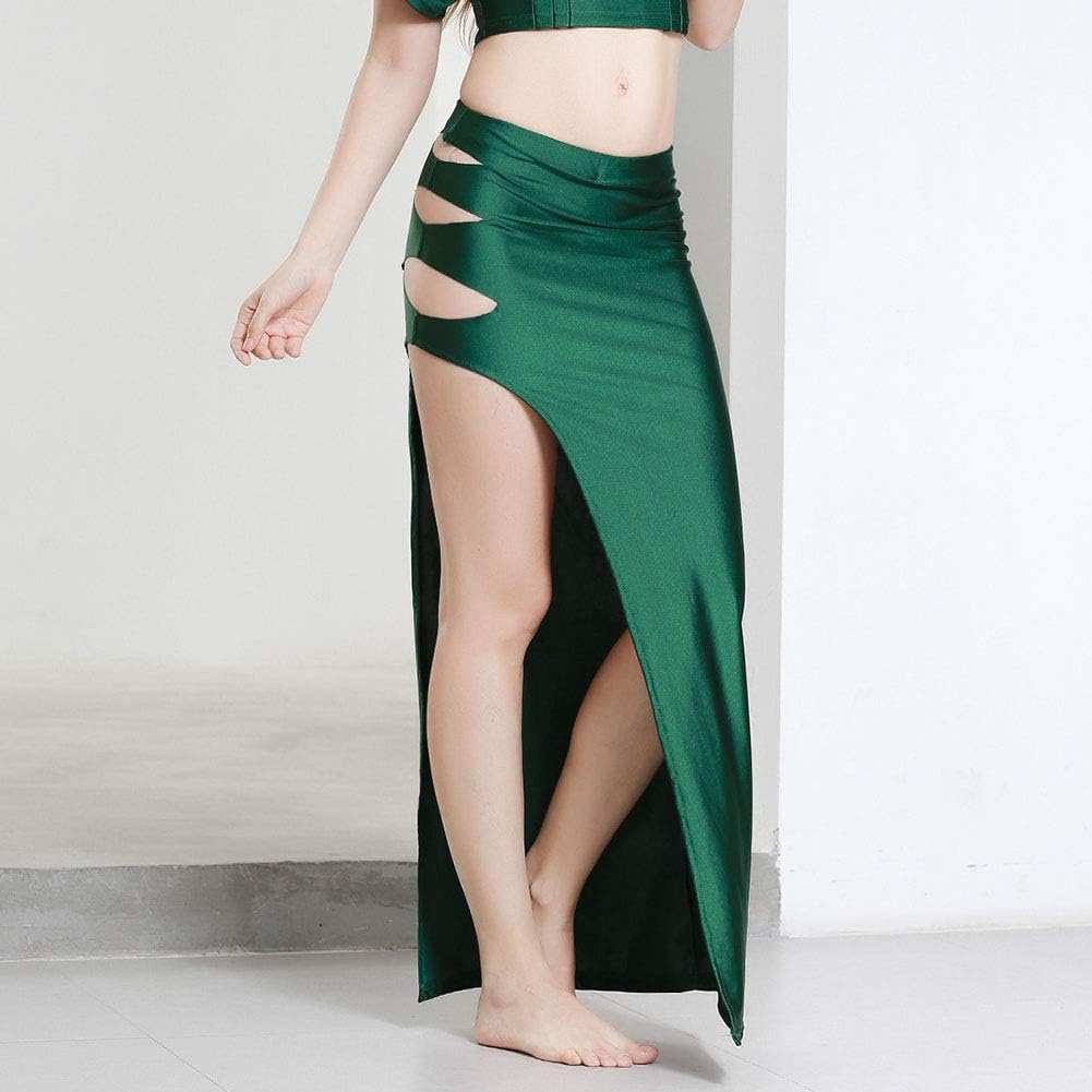 ROYAL SMEELA Belly Dance Skirt Slit Belly Dancing Skirt Long Dance Skirts for Women Bellydance Skirt Carnival Costumes Outfit