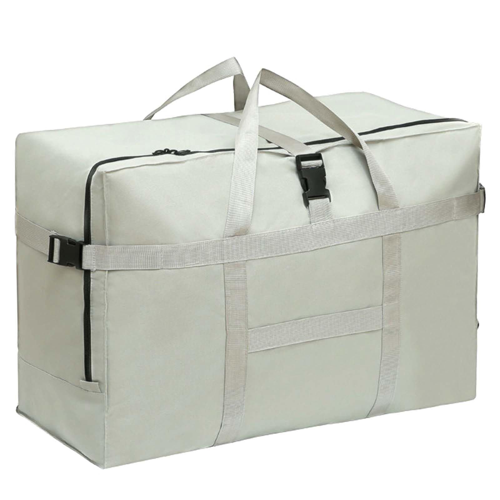 Bolsa de Viaje Grande, Plegable Bolsa Viaje Impermeable Ligera Bolsas de Viaje, Maletas de Fin de Semanacon, para Hombre y Mujer Avión Viajes Camping Mudanzas Colegio, 70 * 35 * 48cm, Gris