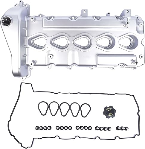Woosphy Cubierta de válvula de motor de repuesto para Chevy Colorado GMC Canyon 2004-2006 Hummer H3 Isuzu I-350 2006 3.5L L5 DOHC 12591996 VS50703R