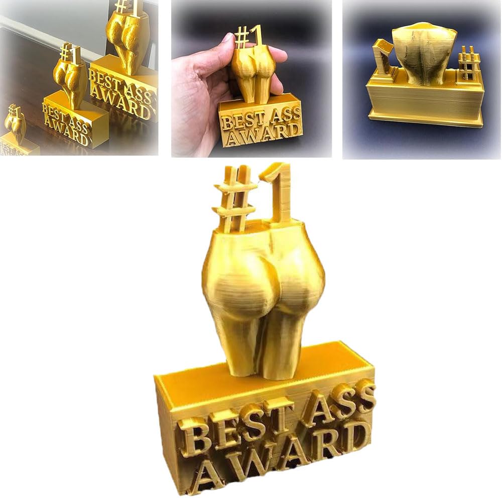 FONGDY 2023 New Funny Prank Best Ass Boobs Trophy Award Statue Sculpture Decor For Adults Novelty Creative Crafts Office Home Decor Nice Butt