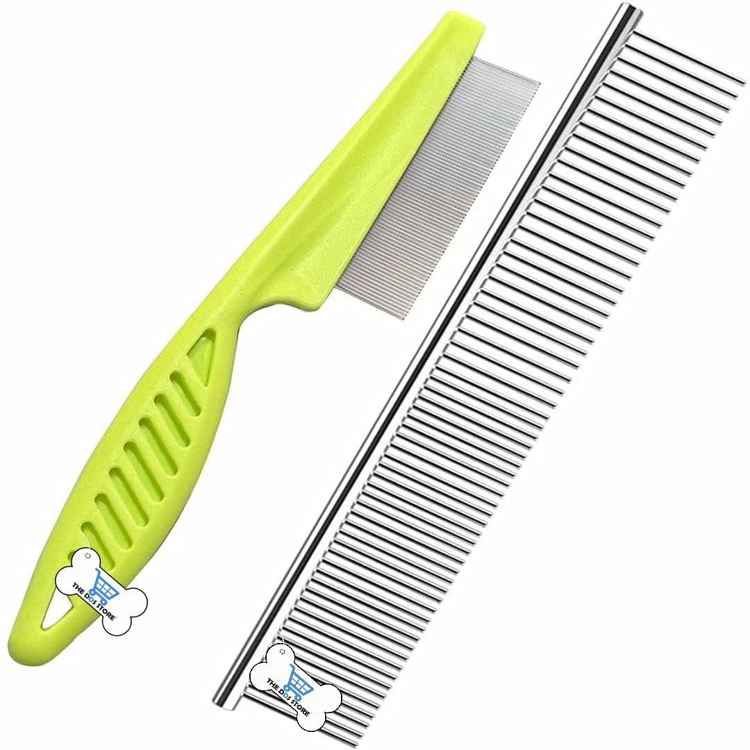 Cozy Puppies 2-in-1 Dog combs, Flea comb, Metal Cat Comb with Stainless Steel Teeth and lice comb, Professional Grooming Tool for Long and Short Haired Dog, Cat, Pet. (Color Mmay Vary) (B0BZW8TGQL) Amazon Price History, Amazon Price Tracker