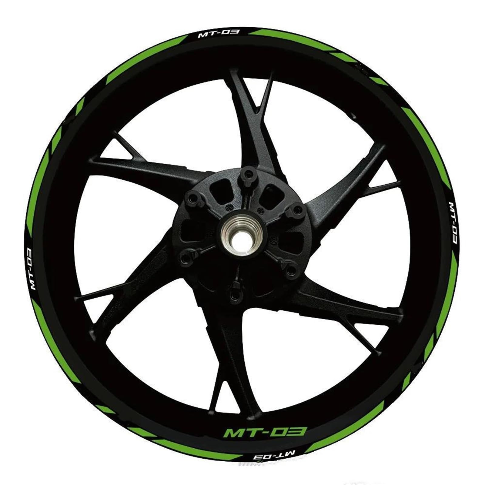 Piwine Style 25 Stickers Motorcycle Wheel Stickers Reflective Decorative Rim For Yamaha Mt-03 Mt 03 Mt03 2020-2022(Style 25)