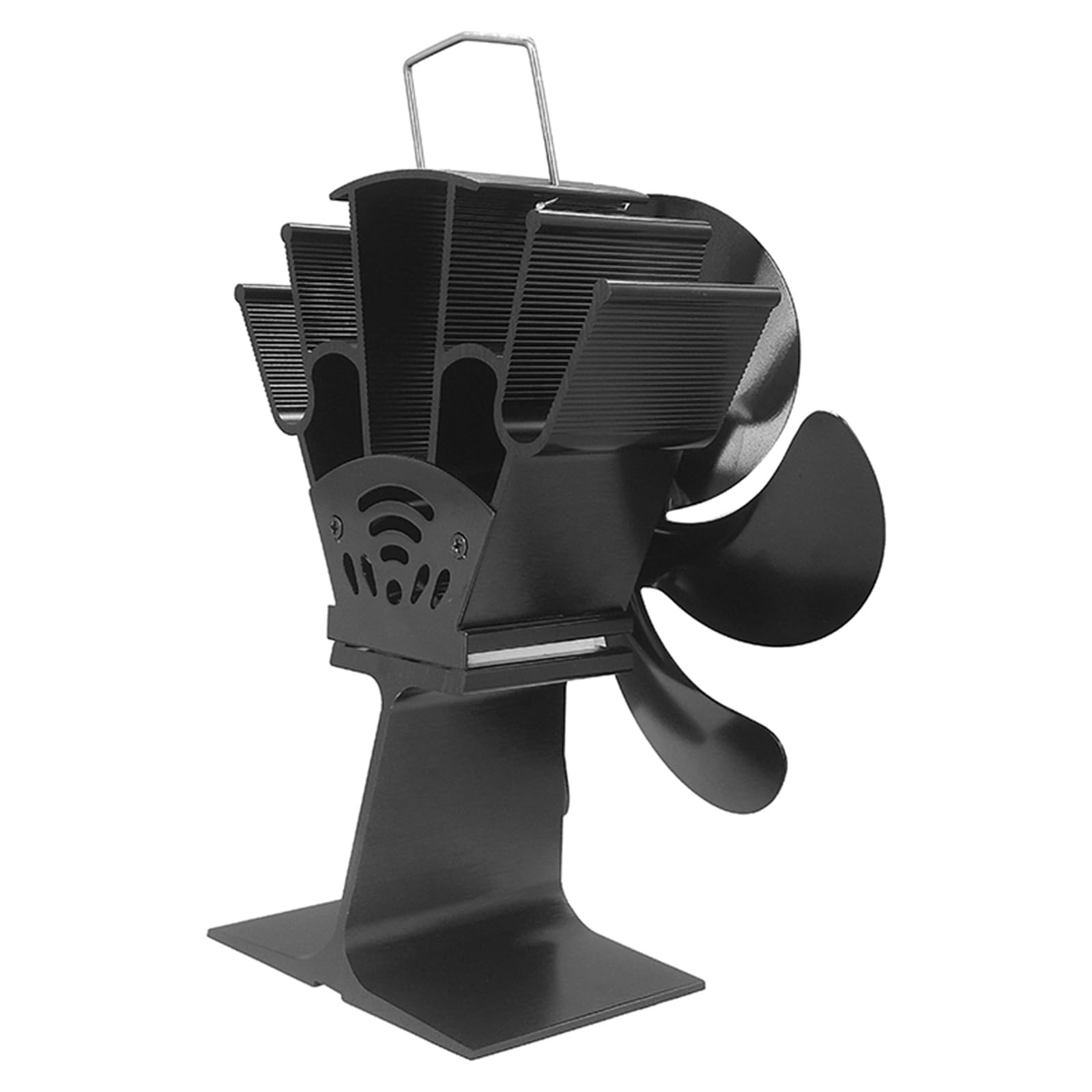 Ventilador de estufa de 6 aspas HighAir Volúmenes, quemadores de leña alimentados por calor, chimeneas, campana de calefacción interior y exterior, inserto de ventilación de acero inoxidable, no