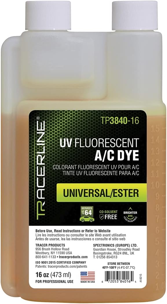 Tracer Products Fluoro-Lite Universal A/C Fluorescent Dye