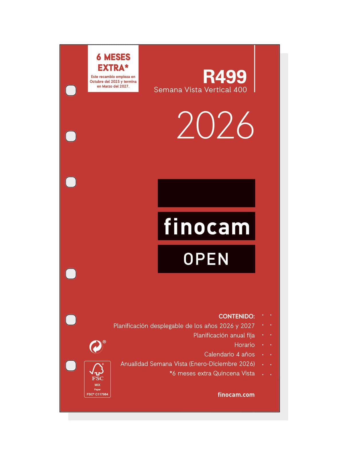 Finocam - Annual Open 2026 Weekly Vertical View January 2026 - December 2026 (12 months) Spanish