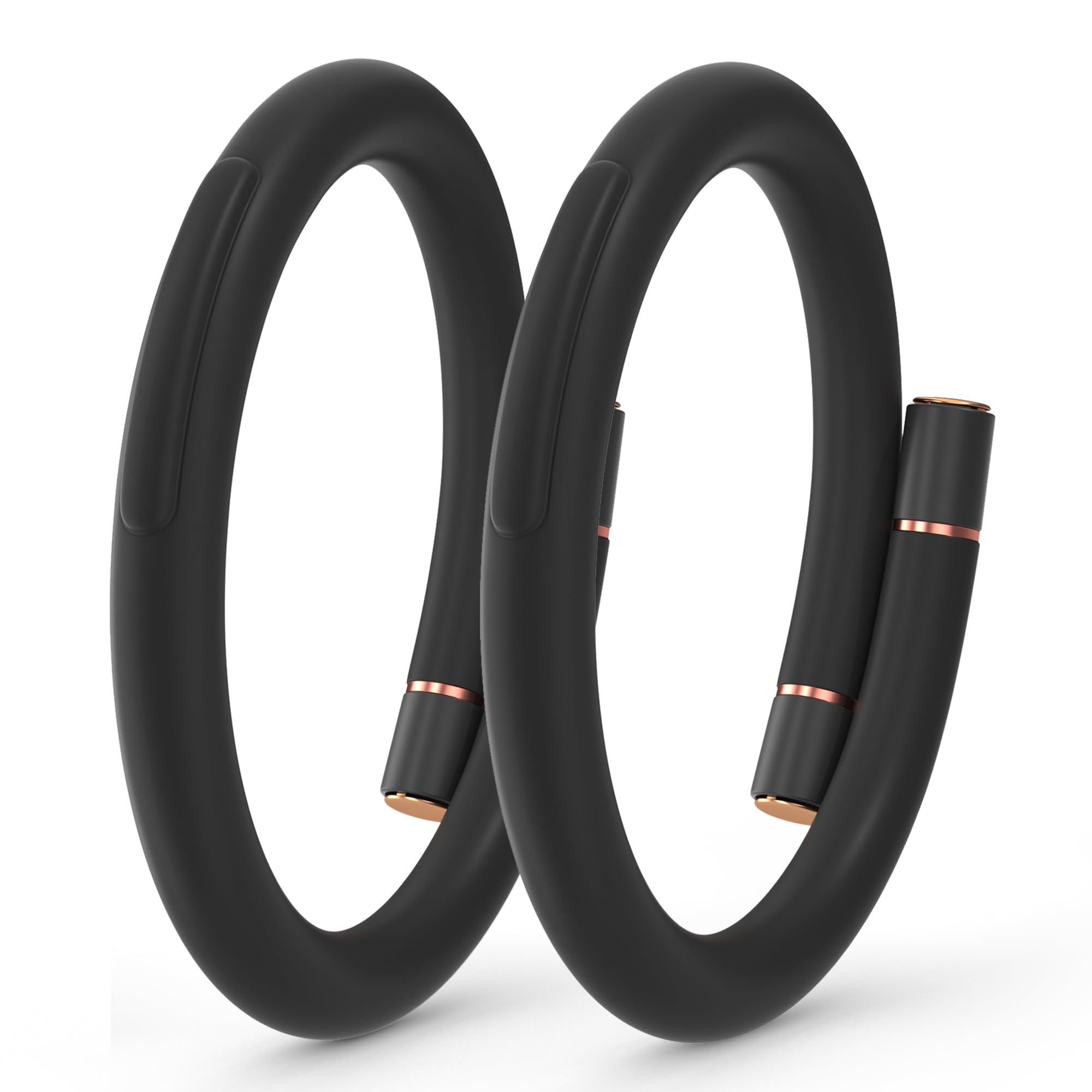 2 Pack Mosquito Repellent Bracelets, Insect & Pest Repellent Wristbands for Adults and Kids, DEET Free, Mosquito Repellent Bands Outdoor Patio Black