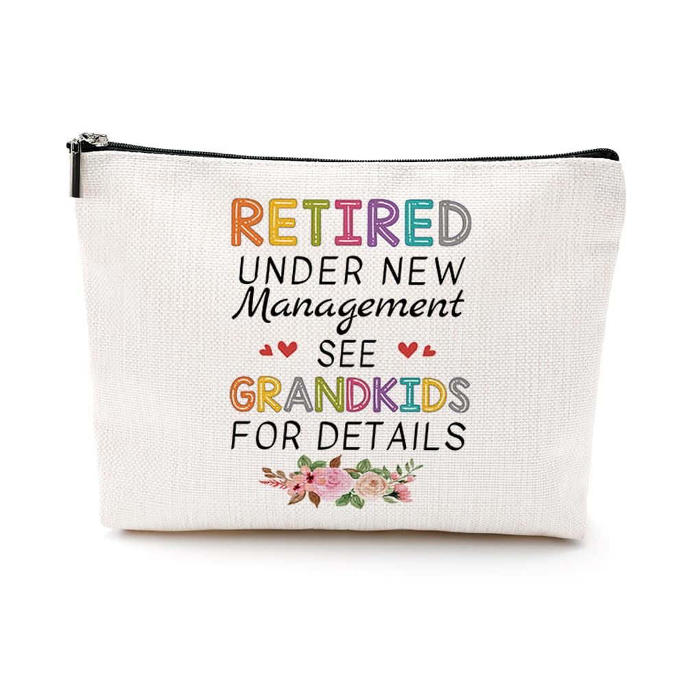 Retirement Gifts for Women, Retirement Gift for Woman, Inspirational Makeup Bag Coworker Leaving Gifts Cosmetic Bag Retired Gifts for Women Retirees