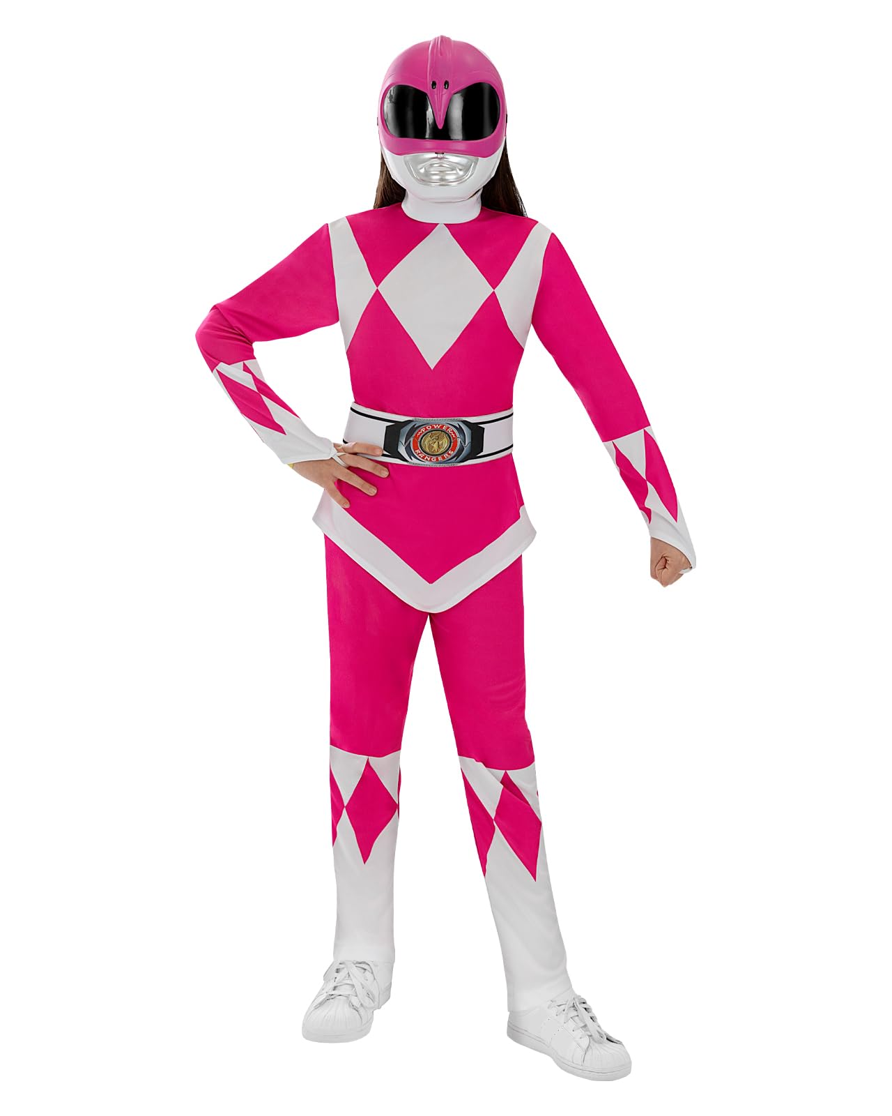 Funidelia | Costume Power Ranger Rosa per bambina - Supereroi, Cartoni Animati - Costume per bambini e accessori per Feste, Carnevale e Halloween - Rosa