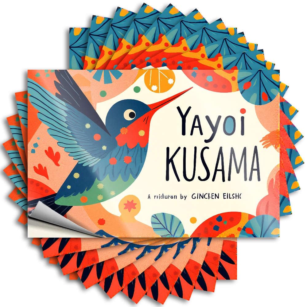 Sticker Encouragement, Long Case A Colorful Bird with Vibrant Patterns. | Unique Home Decor(6X9CM)