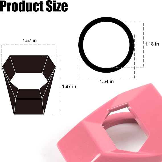 SINGARO Universal Engine Start Stop Button Cover, Car Power Control Zinc Alloy Trim, One Button Start Cover Interior Accessories (Pink)