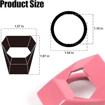 SINGARO Universal Engine Start Stop Button Cover, Car Power Control Zinc Alloy Trim, One Button Start Cover Interior Accessories (Pink)