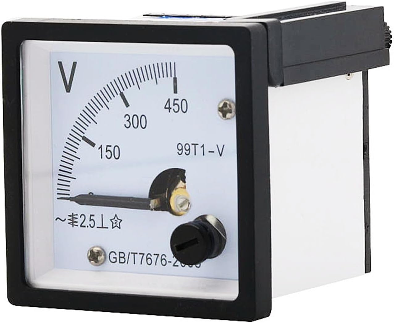 YANHAO 99T1-V Square 48 * 48mm 250V/300V/450V/500V/600V/750V/1000V Volt Pointer Meter AC Analog Voltmeter 1Pcs (Size : 1000V)