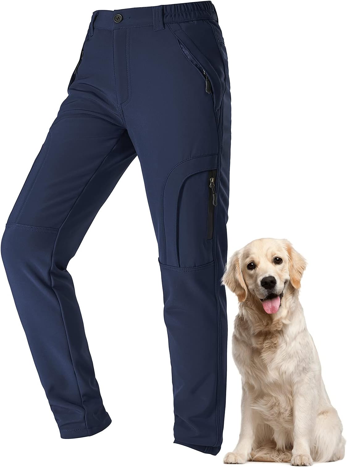 Toomett Women's Snow Pants Skiing Winter Insulated Soft Shell Outdoor Fleece Lined Hiking Pants with Zipper Pockets,H4409,Grey,3X-Large